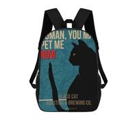 sinyumoney Human You May Pet Me Backpack School Business Durable Laptop Bag for Camping Outdoor Adventures And Daily Travel 17inch