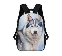 sinyumoney Husky Animal School Backpack Large Water Resistant Laptop Backpack for Girls Boys Teenage 17inch