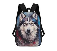 sinyumoney Husky Color School Backpack Work Laptop Backpack Rucksack Bag for Teenage Girls Boys Women Men 17inch