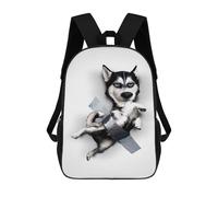 sinyumoney Husky School Backpack Lightweight Airport College Students Back Pack for Teenage Girls Boys Women Men 17inch