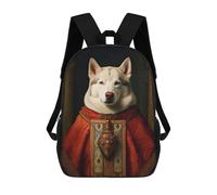 sinyumoney Husky The Pope Backpack School High Secondary School Bags Casual Backpack for Men, Women & Teenage Boys 17inch
