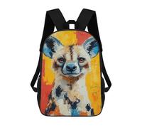 sinyumoney Hyena Portrait Painting Backpack School Bag Business Durable Laptop Bag- Perfect for Travel, Work And Daily Use 17inch