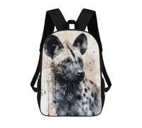 sinyumoney Hyena Wild Laughter Rucksacks 3D Printed Children 17inch Backpacks Fashion Casual Daypack Travel Bags Outdoor Casual Daypack for Boy And Girl
