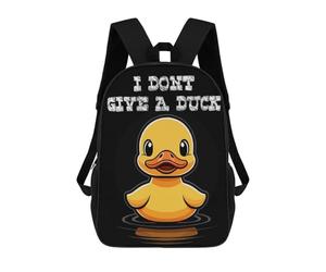 sinyumoney I Dont Give A Duck School Backpack Water Resistant Computer Rucksack for Campus Outdoor Travel Sports 17inch