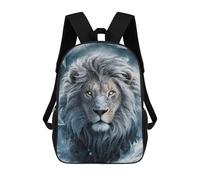 sinyumoney Ice Age Lion Kids' Backpack 3D Printing School Bag Boys Cool Daypacks Casual Knapsack Fun Back Bag for Kids And Teenager 17inch