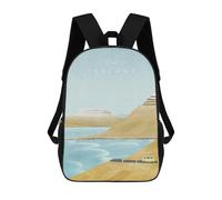 sinyumoney Iceland School Backpack Daypacks Business Backpack Water Resistant Bookbag for School/Work/Travel 17inch