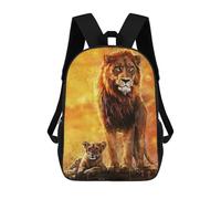sinyumoney Icon Family Lion School Bags Work Laptop Backpack Rucksack Bag for Camping Outdoor Adventures And Daily Travel 17inch