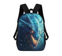 sinyumoney Icy Dragon Portrait School Backpack Secondary Causal Travel High School Bags for Campus Outdoor Travel Sports 17inch