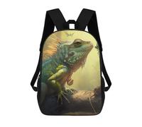 sinyumoney Iguana in The Sunlight Backpack School Rucksack Casual Daypacks School Work Travel Bag for Girl, Teen Girls 17inch