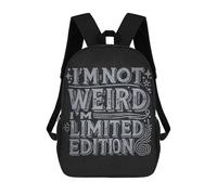 sinyumoney Im Not Weird Im Limited Edition - Funny Quirky Backpack School Business Laptop Rucksack Bag Unisex Casual Daypack for Girls Boys Teenage 17inch