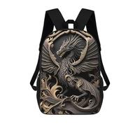 sinyumoney Imperious Dragon Lord Children's 17 Inch School Backpack 3D Printed Casual Daypacks for Kids Travel Rucksacks Book Bags Kids School Bag