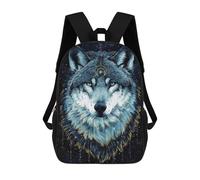 sinyumoney In The Darkness Wolf School Backpack Water Resistant School Bag Business Backpack for Men/Women 17inch