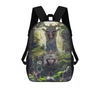 sinyumoney In The Forest of The Gods School Backpack Lightweight Airport College Students Back Pack for Girls Boys Teenage 17inch