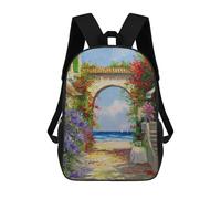 sinyumoney In The Yard by The Sea Backpack School Bag Daypacks Business Backpack Water Resistant Bookbag for Men/Women 17inch