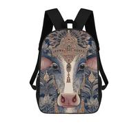 sinyumoney Indian Elephant Artwork School Backpack Fashion Stationery Backpack Waterproof Casual Daypacks for Camping Outdoor Adventures And Daily Travel 17inch