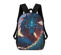 sinyumoney Infernal Azure The Flame-Scaled Dragon School Backpack for Girls Backpack Water Repellent Casual Daypack Lightweight Rucksack Boy Girl School Backpack 17inch