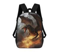 sinyumoney Inferno Dragon Children's Backpacks School Backpack 3D Printed Backpack for Kids Travel Rucksacks Book Bags Kids School Bag 17inch