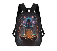 sinyumoney Inner Peace Children's 17 Inch School Backpack 3D Printed Anime Movies for Kids Travel Rucksacks Book Bags Kids School Bag