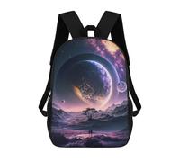sinyumoney Inside The Universe Children's Backpacks 17inch School Backpack 3D Printed Bag Bookbag for Kids Travel Rucksacks Boy Girl Book Bags Kids School Bag