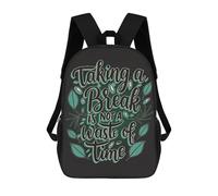 sinyumoney Inspiring Positive Thinkin School Backpack Large School Backpack for Boys for Campus Outdoor Travel Sports 17inch