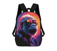 sinyumoney Intellectual Primate Backpack School Fashion Stationery Backpack Waterproof Casual Daypacks for Boys/Girls/Teenagers 17inch