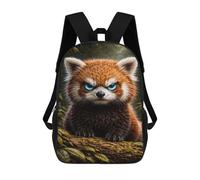 sinyumoney Intense Red Panda Portrait School Bags Work Laptop Backpack Rucksack Bag for Camping Outdoor Adventures And Daily Travel 17inch