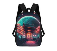 sinyumoney Intergalactic Gateway Kids School Backpack School Bag 3D Printed School Bag for Boys Elementary And Middle School Students 17inch