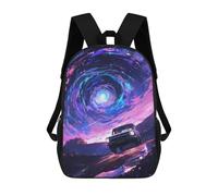 sinyumoney Into The Vortex Backpack School Bag Rucksack for Girls Boys Backpacks Large Capacity Kids Back Pack Lightweight School Bags for Children Students 17inch
