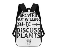 sinyumoney Introverted But Willing To Backpack School Lightweight Airport College Students Back Pack for Girl, Teen Girls 17inch