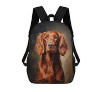 sinyumoney Irish Setter Backpack School Bag High Secondary School Bags Casual Backpack for Campus Outdoor Travel Sports 17inch