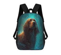 sinyumoney Irish Setter Dog Backpacks Kids 17inch School Backpack School Bag 3D Printed School Bag for Boys Elementary And Middle School Students