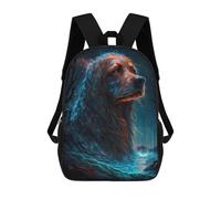 sinyumoney Irish Setter Dog Quaint Children's Backpacks School 3D Printed Bag Bookbag for Kids Travel Rucksacks Boy Girl Book Bags Kids School Bag 17inch