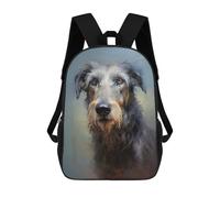sinyumoney Irish Wolfhound Backpack School Fashion Stationery Backpack Waterproof Casual Daypacks for Campus Outdoor Travel Sports 17inch