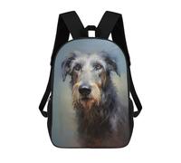 sinyumoney Irish Wolfhound Kids Backpack, School Bag for Boys And Teenager, Gifts Travel Backpack Schoolbag Backpack Bookbag 17inch