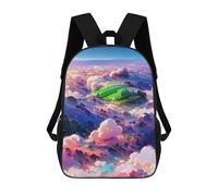 sinyumoney Island in The Sky School Backpack Daypacks Business Backpack Water Resistant Bookbag - Perfect for Travel, Work And Daily Use 17inch