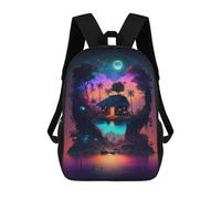 sinyumoney Island of Dreams -11 Backpack School Bag Large Water Resistant Laptop Backpack for Girls Boys Teenage 17inch