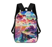 sinyumoney Island of Dreams -7 Kids Backpack, Backpack School Bag, Backpacks Kids School 3D Printed School Bags for Elementary And Middle School Students Teens Birthday Gift 17inch
