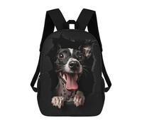 sinyumoney Italian Greyhound Backpack Kids School Backpack School Bag 3D Printed Fashion School Bag for Boys Elementary And Middle School Student 17inch