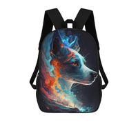 sinyumoney Jack Russell Terrier Dog Children's School Backpack 3D Printed for Kids Travel Rucksacks Book Bags for Boys Elementary School Students 17inch