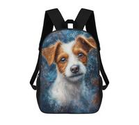 sinyumoney Jack Russell Terrier Puppy Backpack School Secondary Causal Travel High School Bags for Boys/Girls/Teenagers 17inch
