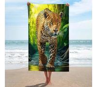 sinyumoney Jaguar Basics Towel Set Super Soft Absorbent Beach Towel for Bathroom Pool Beach And Trips Bath Sheet 130cm*80cm