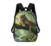 sinyumoney Jaguar in Jungle Rucksack Lightweight Airport College Students Back Pack for Girls Boys Teenage 17inch