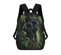 sinyumoney Jaguar in The Jungle -1 Rucksack Lightweight Casual Daypack School Backpacks for School/Work/Travel 17inch