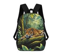sinyumoney Jaguar in The Jungle School Backpack Work Laptop Backpack Rucksack Bag for Camping Outdoor Adventures And Daily Travel 17inch