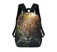 sinyumoney Jaguar in The Wild Kids School Backpack School Bag 3D Printed School Bag for Boys Elementary And Middle School Students 17inch