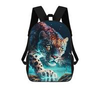 sinyumoney Jaguar in Water School Bags Daypacks Business Backpack Water Resistant Bookbag for Men, Women & Teenage Boys 17inch