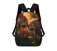 sinyumoney Jaguars Romantic Love Kiss School Backpack Daypacks Business Backpack Water Resistant Bookbag for Men/Women 17inch