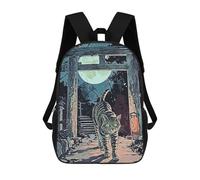 sinyumoney Japan Cat Gate 17inch School Bag 3D Printed Children's School Backpack Casual Fashion Travel Backpacks for Kids School Students