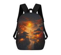 sinyumoney Japan City of Dreams Backpack School Bag Water Resistant Travel Backpack Computer Bag for Girls Boys Teenage 17inch