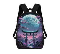 sinyumoney Japan Gateway to The Moon Backpack School Business Durable Laptop Bag for Camping Outdoor Adventures And Daily Travel 17inch